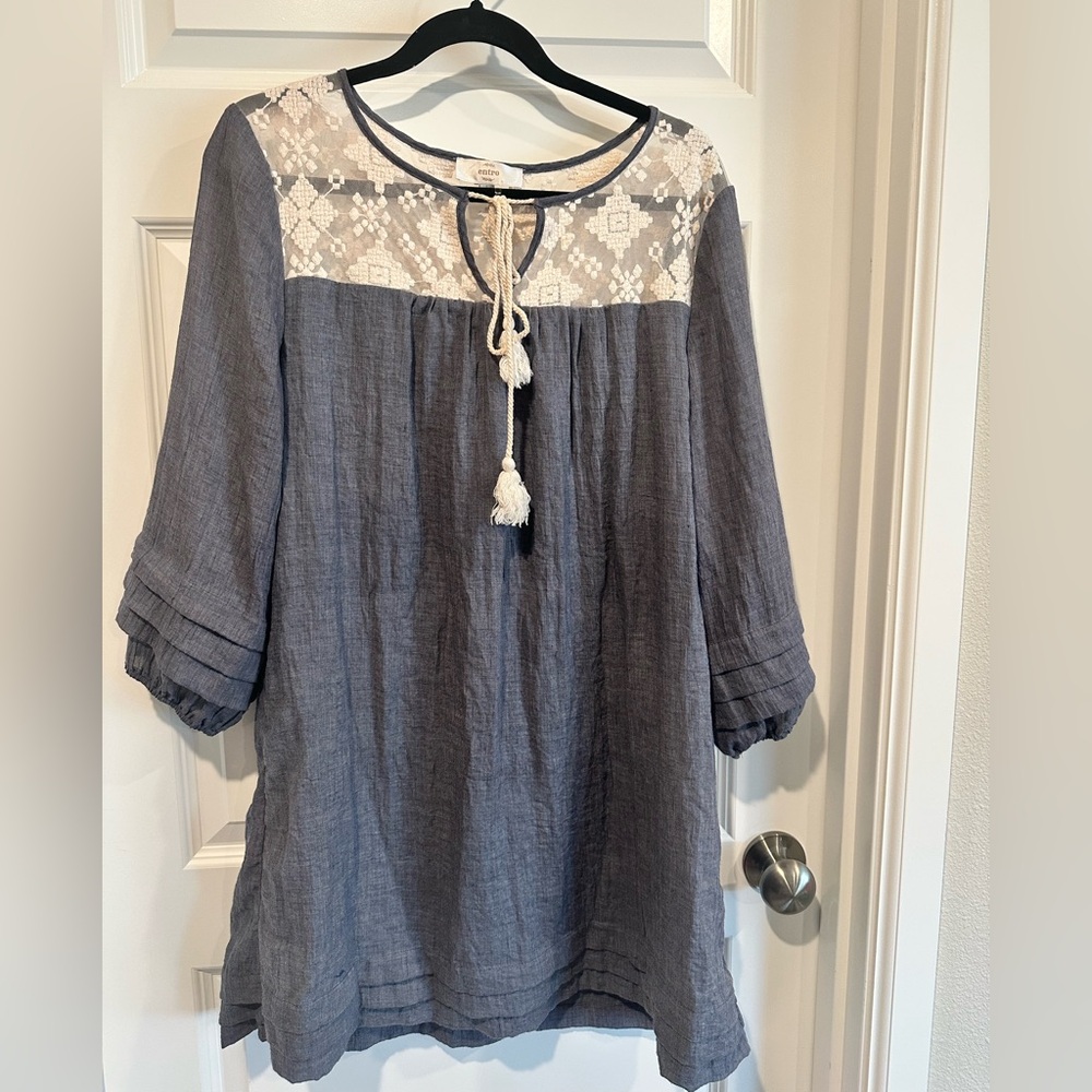 Entro Women’s Boho Tunic Dress - EUC